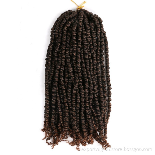 Passion twist crochet braiding hair synthetic crochet braid extension pre twisted passion twist
